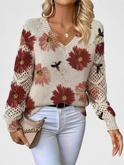 Eva | Elegante trui met bloemendessin