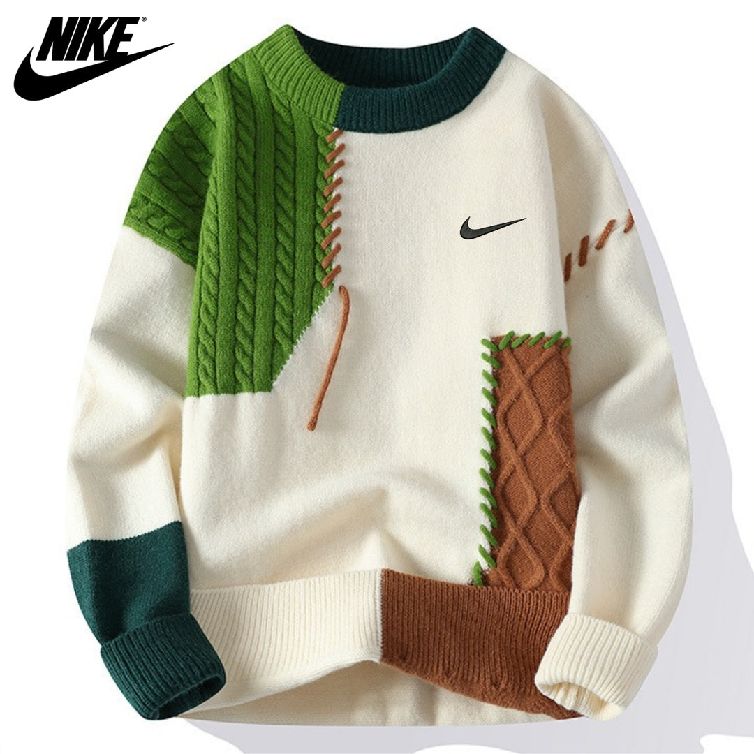 Casual patchwork trui | OPRUIMINGSPRIJS