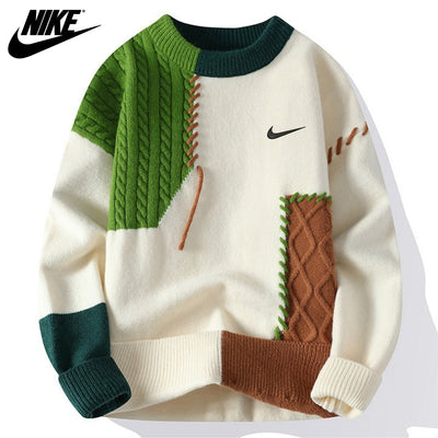 Casual patchwork trui | OPRUIMINGSPRIJS