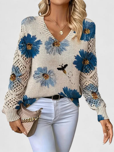 Eva | Elegante trui met bloemendessin