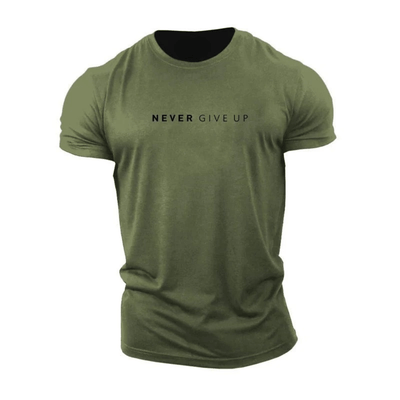 Never Give Up T-Shirt | Draag de mindset, toon de kracht