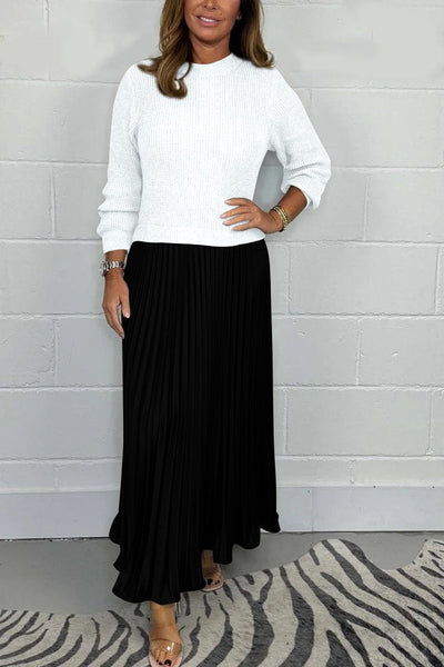 AMARA | LANGE SWEATER MET EEN PLOOIROK
